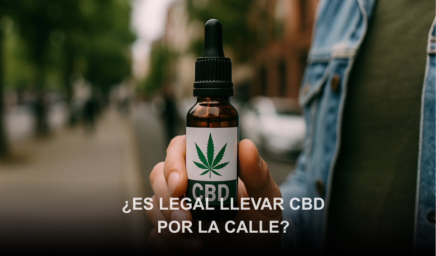 ¿Es legal llevar CBD por la calle?