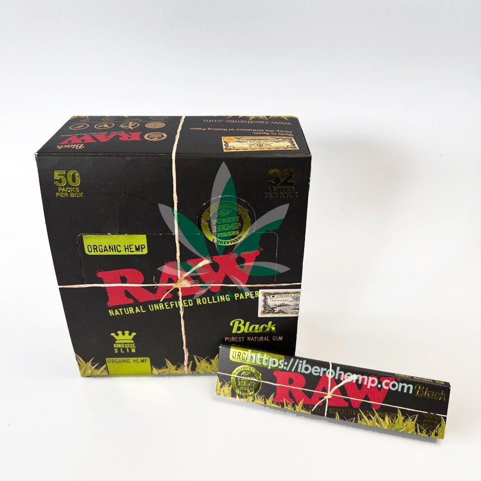 Rohes schwarzes Slim Bio-Hanf